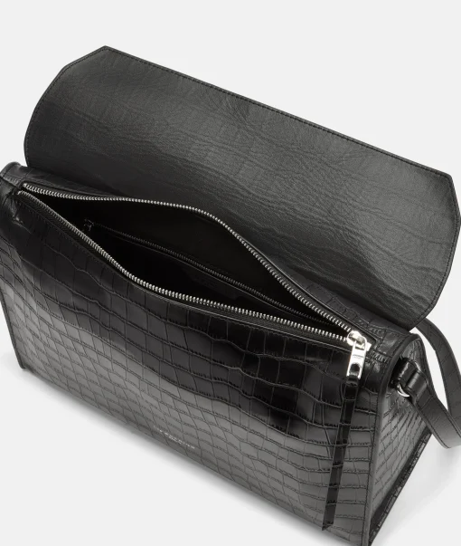 Croco Lora Shoulder Bag M